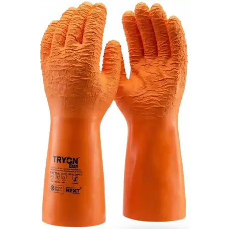 imagem do produto Luva de Proteção Tryon Max 22.700 Next Safety Em Látex Reforçado Corrugado Impermeável e Térmica CA 51785