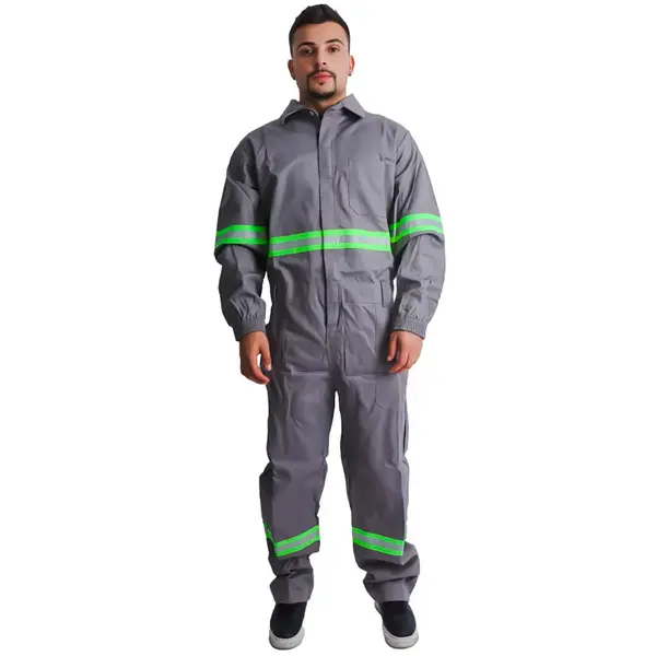 imagem do produto Macacão Eletricista NR10 Risco 2 Atpv 10,00 Maicol Refletivo Verde CA 43427