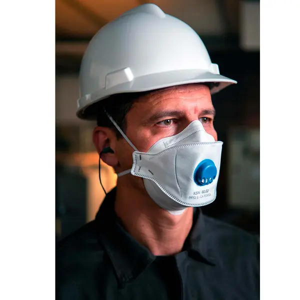 imagem do produto Respirador PFF2 Ksn 60.02 Tipo Dobrável Com Válvula de Exalação CA 51694