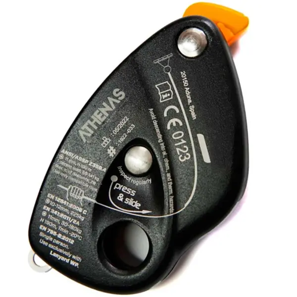 imagem do produto Descensor Auto blocante Antipânico  Ero Athenas At 402 Para Corda 10 a 12mm  Carga de Trabalho Até 180kg