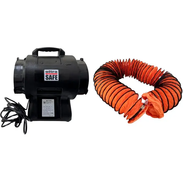 imagem do produto Insuflador e Exaustor Ultra Safe Aria 20Cm USR009039 Com Duto Incluso de 10 Metros Atende a NR 33 e NBR 16.577:2017