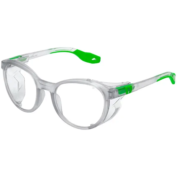 imagem do produto Óculos de Segurança Para Graduação Id Safety Modelo ID 106 Tamanho 52 Fumê e Verde CA 52301