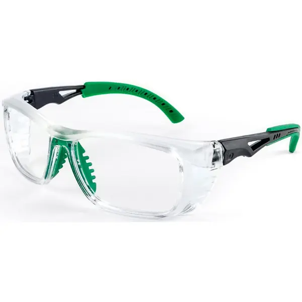 imagem do produto Óculos de Proteção Para Graduação Id Safety Modelo ID 102 Cristal e Verde Tamanho 56 CA 43783