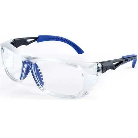 imagem do produto Óculos de Proteção Para Graduação Id Safety Modelo ID 102 Crystal e Azul Tamanho 56 CA 43783