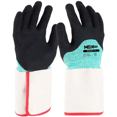 imagem do produto Luva Medix NitriCuff Proteção ao Corte Com Banho Nitrílico Palma e Punho em Lona CA 48744