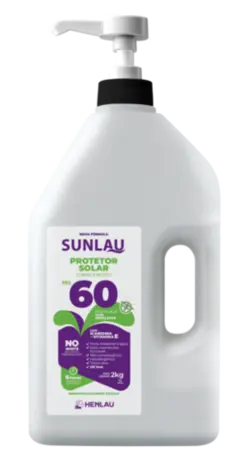 imagem do produto Protetor Solar Sunlau Marca Henlau Fator 60 Com Repelente Com Icaridina Frasco 2 kG
