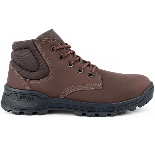imagem do produto Bota de Segurança Wonder Work Bico de Pvc Marrom Couro Nobuck Solado de Borracha CA 52609