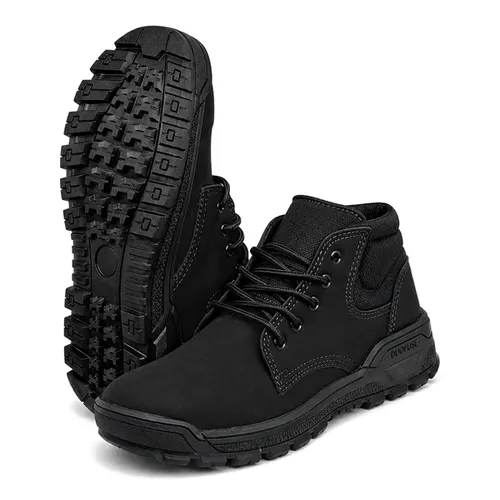 imagem do produto Bota de Segurança Wonder Work Bico de Pvc Preta Couro Nobuck Solado de Borracha CA 52609