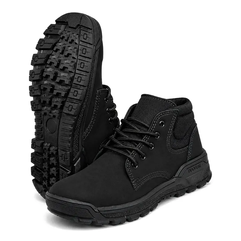 imagem do produto Bota de Segurança Wonder Work Bico de Pvc Preta Couro Nobuck Solado de Borracha CA 52609