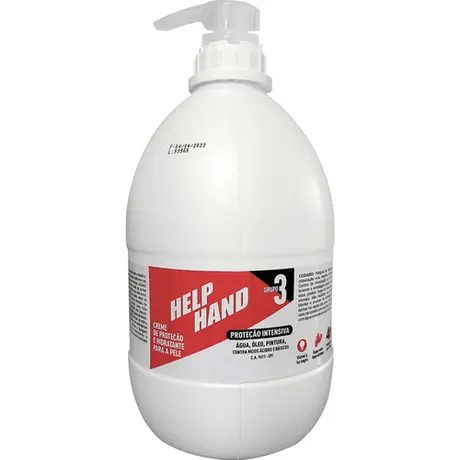 imagem do produto Creme de Proteção Para Mãos Grupo 3 Help Hand Extreme Marca Henlau Galão de 4 Kg CA 9611