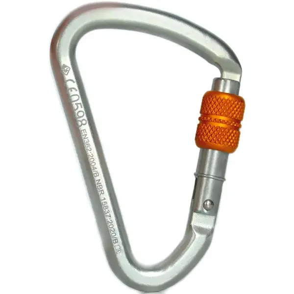 imagem do produto Mosquetão de Aço UsClimb Alta Resitencia de 50KN CE EN NBR Trava Tipo Rosca Modelo UC2954