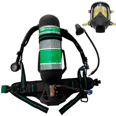 imagem do produto Respirador Autônomo Optimus II Gás & Safety Tipo 2 – Combate a Incêndio, Resgate e Atmosferas Críticas com Máscara Classe 3 e Cilindro 6,8L