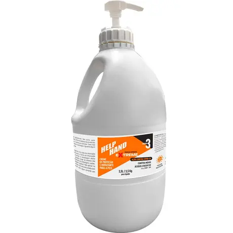 imagem do produto Creme Henlau Help Hand EXTREME – Creme de Proteção Grupo 3, Virucida/Bactericida, Barreira Química – Galão 4 kg – CA 39091