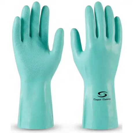 imagem do produto Luva Nitrílica Verde Super Safety Nitro Green CA 33334 - Proteção Química com Forro Flocado imagem do produto Luva Nitrílica Verde Super Safety Nitro Green CA 33334 - Proteção Química com Forro Flocado