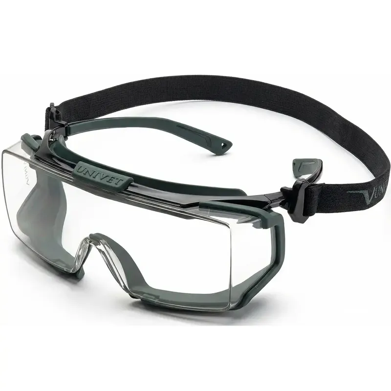 imagem do produto Óculos Ampla Visão Univet 5X2 Advanced Hybrid Clear 5X2.03.05.00 CA 52.431 — OTG + Ampla Visão 2 em 1 — Vedação D3 + D4 — Vanguard PLUS (Antiembaçante + Antirrisco) — UV400 — Alto Impacto Z87+