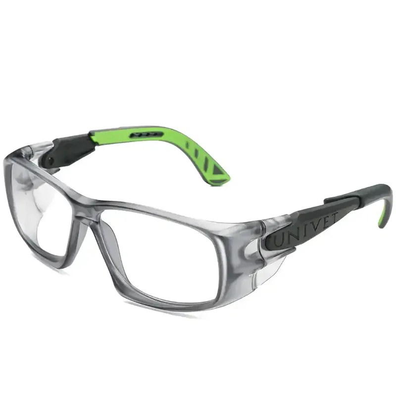 imagem do produto Óculos de Segurança para Graduação Univet 5X9 Clear 5X9.03.00.00 Aceita Lentes de Grau UV380 Antirrisco Antiembaçante Antirreflexo CA 38.095 - Tamanho G (58)