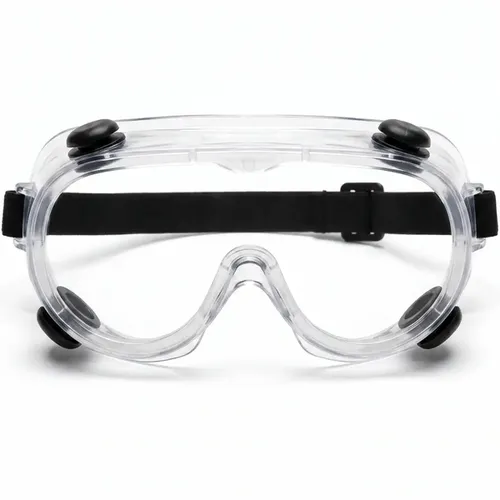 imagem do produto Óculos Ampla Visão VVision 40 Valvulado Volk Antiembaçante Antirrisco Alto Impacto UV 99,9% Respingos D3 Ventilação Indireta 4 Válvulas ANSI Z87.1 Cód. 24.25.392.11 CA 52257