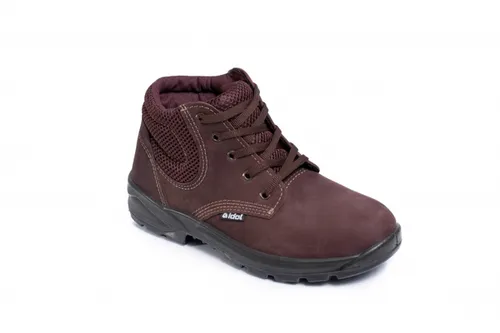 imagem do produto IDOL BOTINA NOBUCK DE AMARRAR CAFÉ COM BICO PVC MODELO 3030 BP