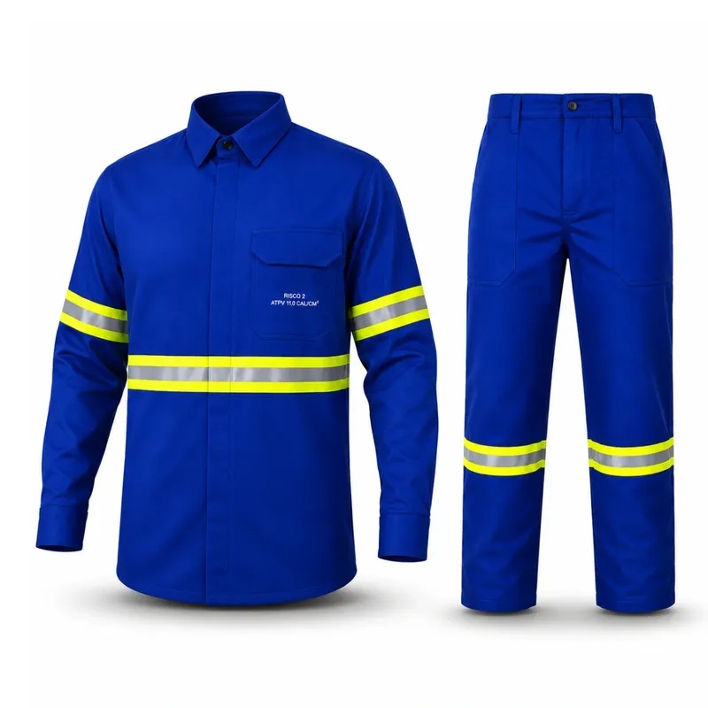 imagem do produto Conjunto Eletricista NR10 Guardian Fire Risco 2 ATPV 11 cal/cm² Refletivo Azul Royal