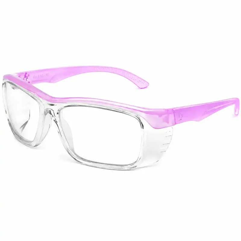imagem do produto Óculos de Segurança ID 103 Rosa ID Safety Armação Cristal Hastes Rosa Tamanho 56 Aceita Lentes de Grau Multifocal e Monofocal CA 41.615
