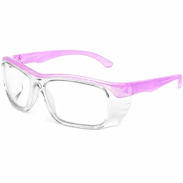 imagem do produto Óculos de Segurança ID 103 Rosa ID Safety Armação Cristal Hastes Rosa Tamanho 56 Aceita Lentes de Grau Multifocal e Monofocal CA 41.615