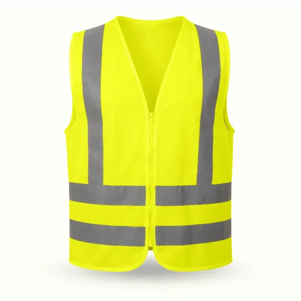 imagem do produto Colete Refletivo Amarelo Volk Classe 2 com Faixas Refletivas