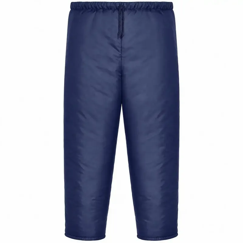 Calça Térmica Frigorífica Nylon Maicol Azul Marinho Sem Costura Lateral Manta 150g/m² Proteção Contra Frio Câmara Fria CA 10976