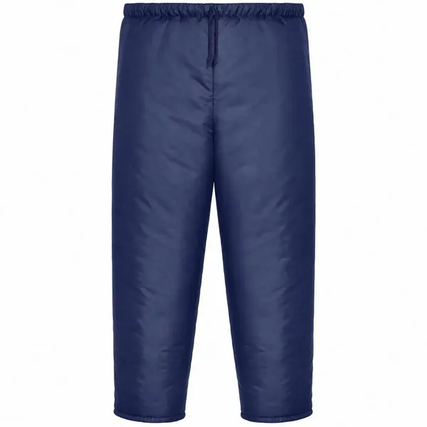 imagem do produto Calça Térmica Frigorífica Nylon Maicol Azul Marinho Sem Costura Lateral Manta 150g/m² Proteção Contra Frio Câmara Fria CA 10976