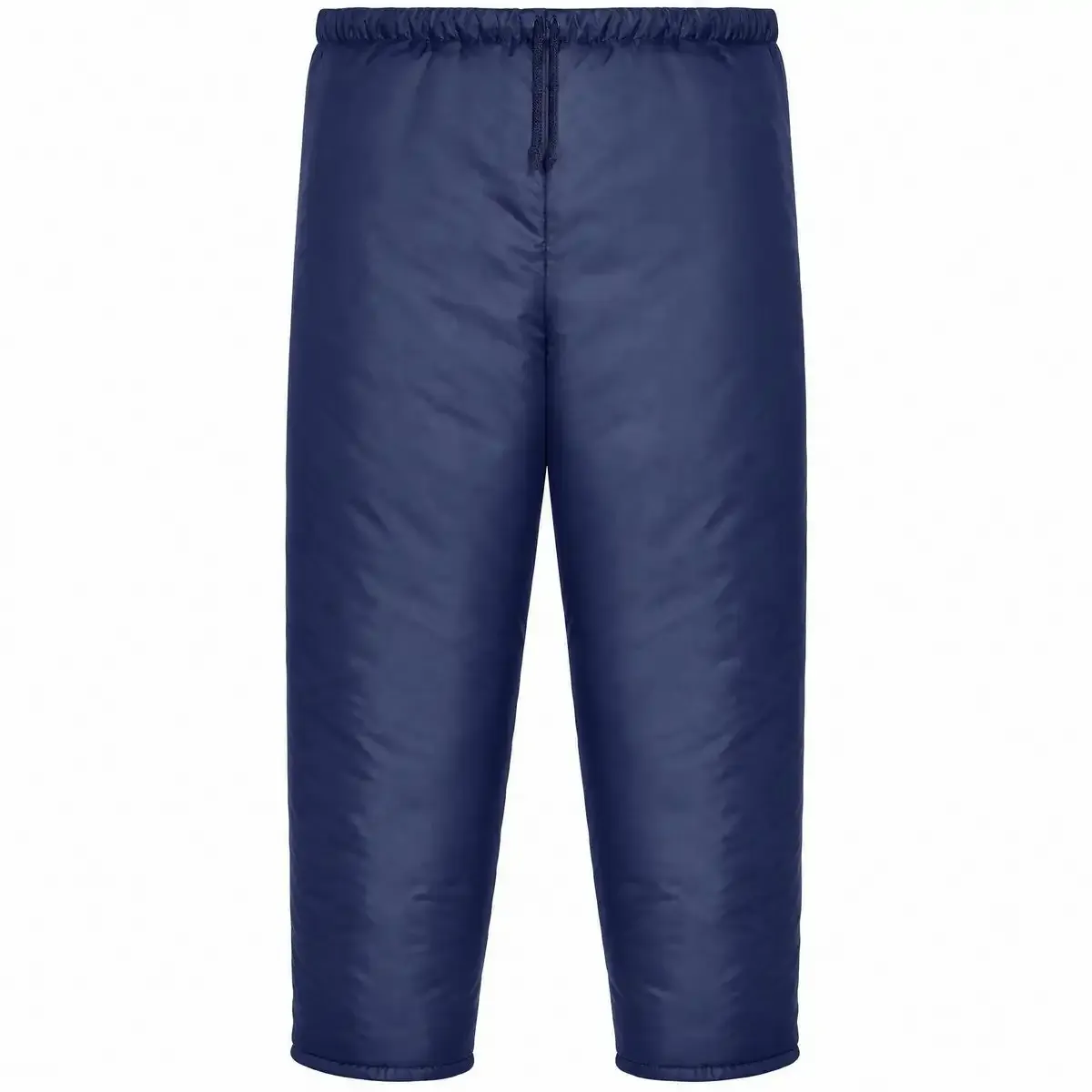 imagem do produto Calça Térmica Frigorífica Nylon Maicol Azul Marinho Sem Costura Lateral Manta 150g/m² Proteção Contra Frio Câmara Fria CA 10976