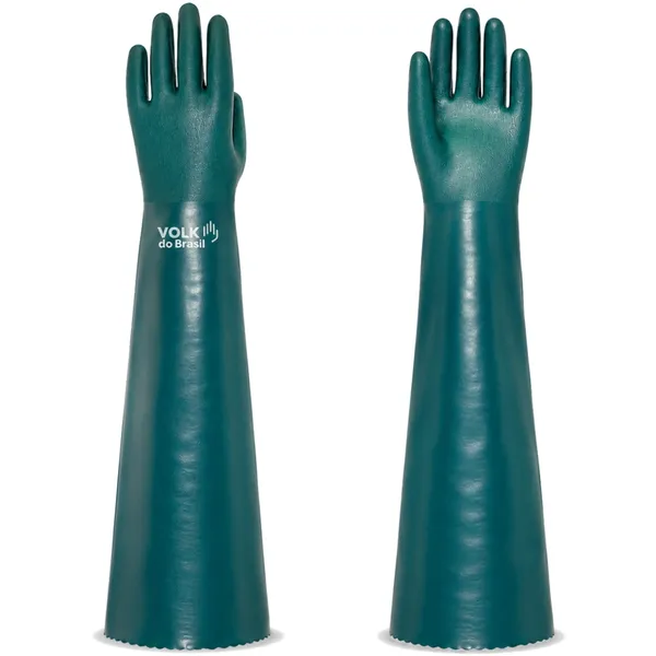 imagem do produto Luva PVC 66 Volk 10.25.151.03  Verde Química Tipo A Cano Longo 66 cm CA 52917