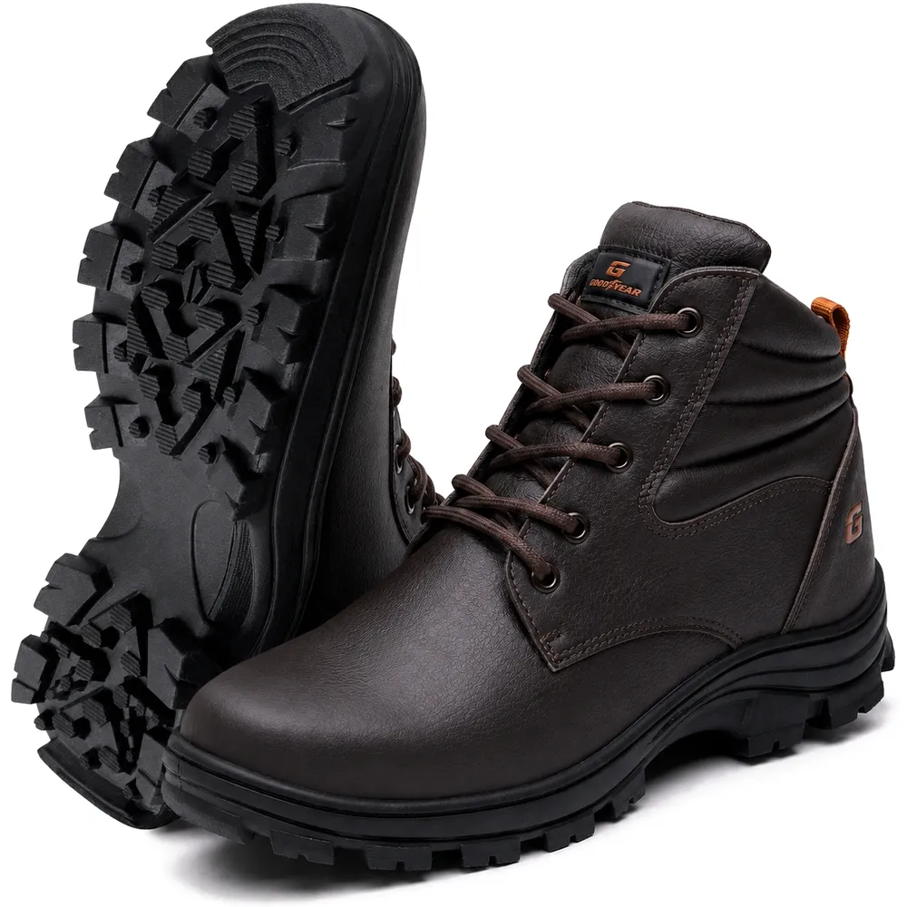 imagem do produto Bota de Segurança Gogowear Tork Café 100% Couro Legítimo e Solado Emborrachado CA 43770 imagem do produto Bota de Segurança Gogowear Tork Café 100% Couro Legítimo e Solado Emborrachado CA 43770