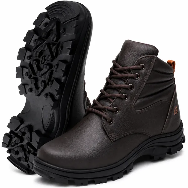 imagem do produto Bota de Segurança Gogowear Tork Café 100% Couro Legítimo e Solado Emborrachado CA 43770